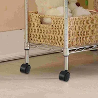 2 Pcs Clothes Drying Rack Pulley Cart Casters Replacement Wheels Home Furniture for Outdoor 1