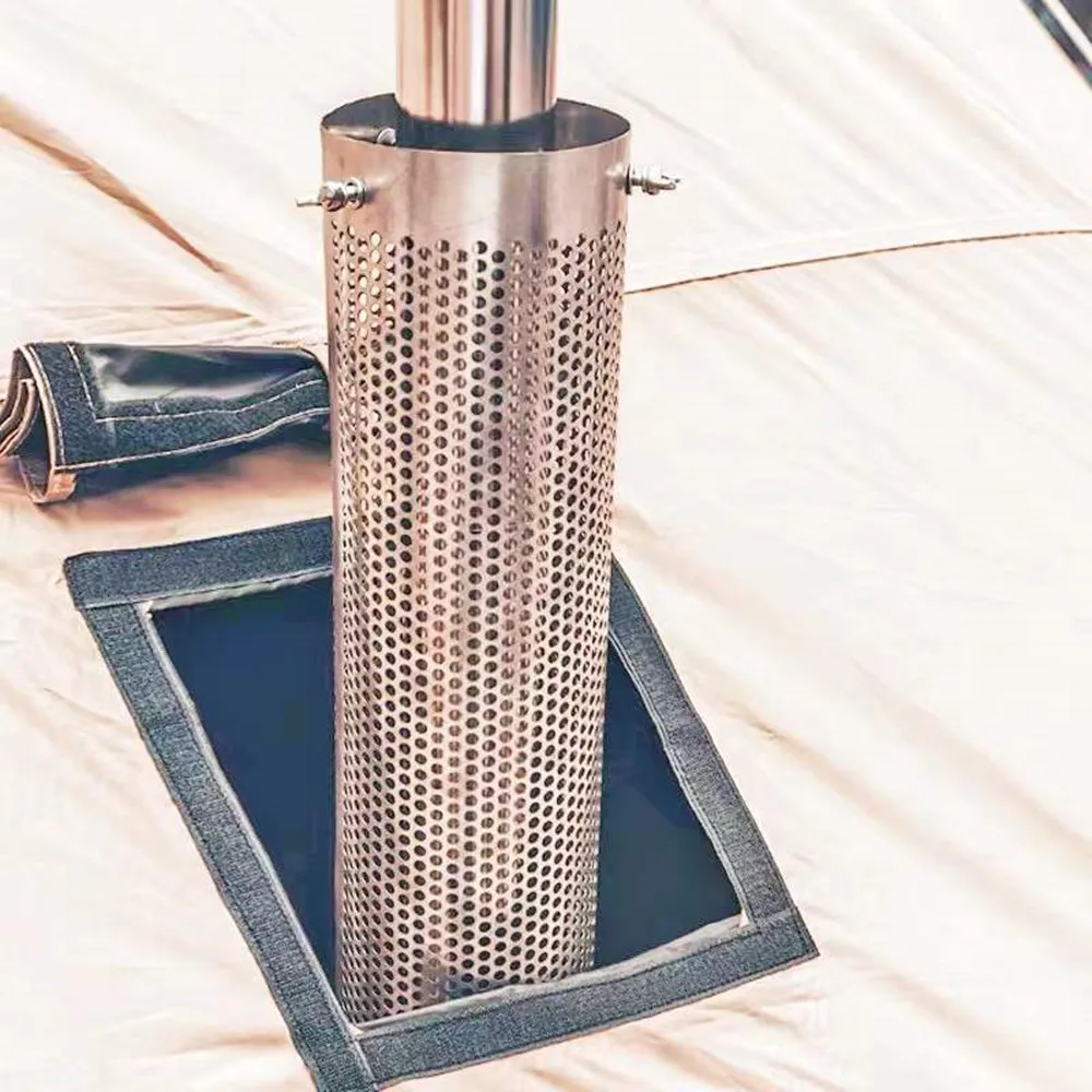 Wild Roots Hot Tent Stove Chimney Flashing Kit 45 Degree