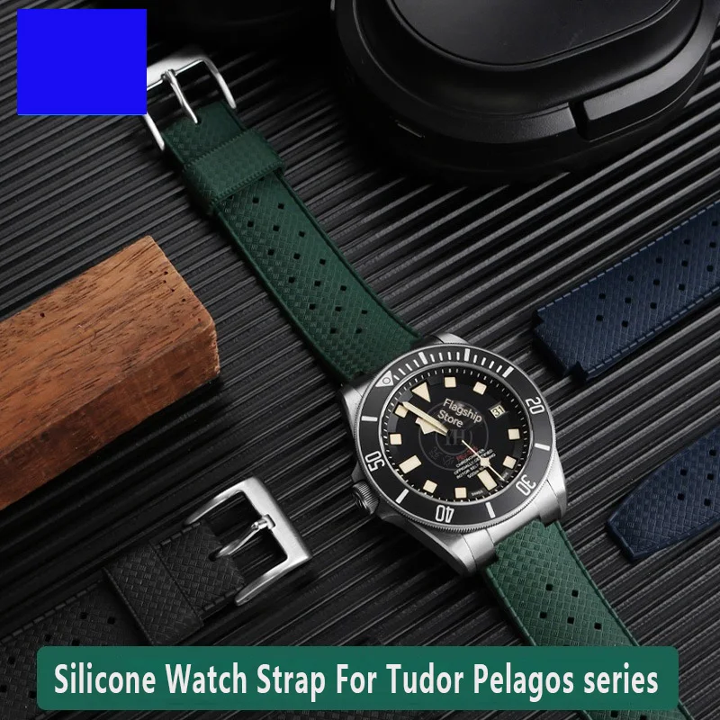 Silicone Watch Strap For Tudor Pelagos 25500 25600 series