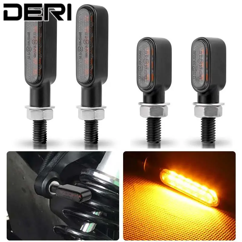 8mm Mini led Motorcycle Turn signal Light lamp Indicators Blinker