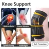 1PC Compression Knee Braces with Bandage Sports Running Basketball Fitness Volleyball Knee Sleeves Comfort Elasticity Knee Pad 3