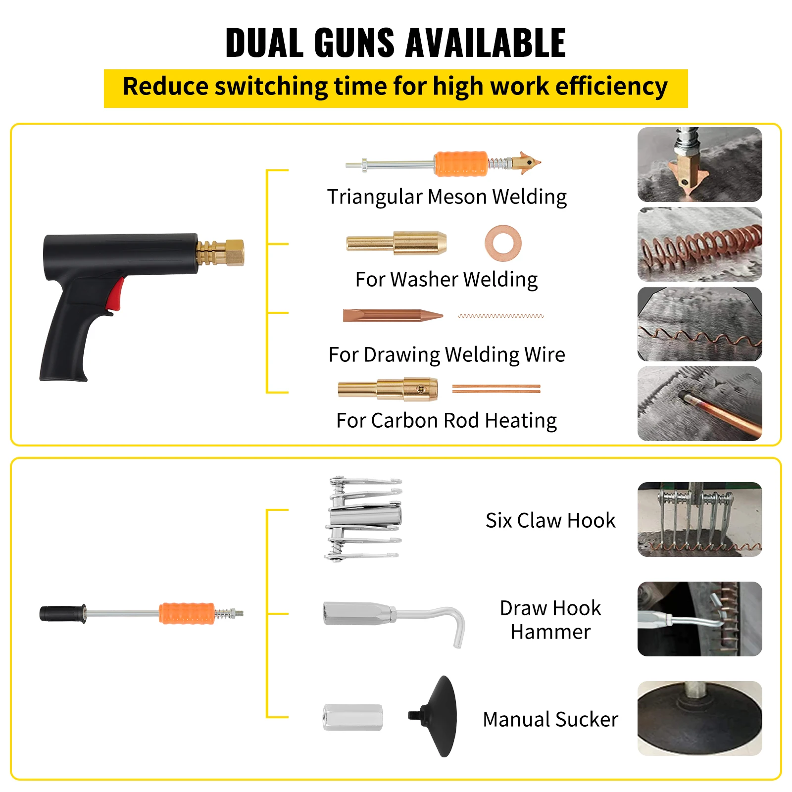 PISTOLET À SOUDER POUR TIRE-CLOU AVEC VASTE JEU D'ACCESSOIRES 86 PIÈCES  14_0006859