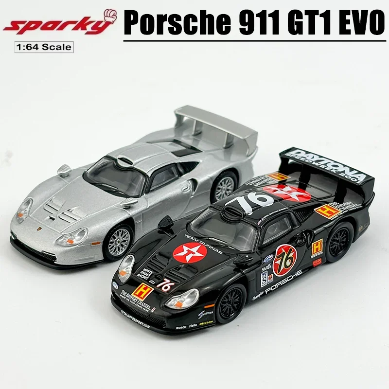 Sparky 1/64 Porsche 911 GT1 EVO Alloy Toy Motor Vehicle