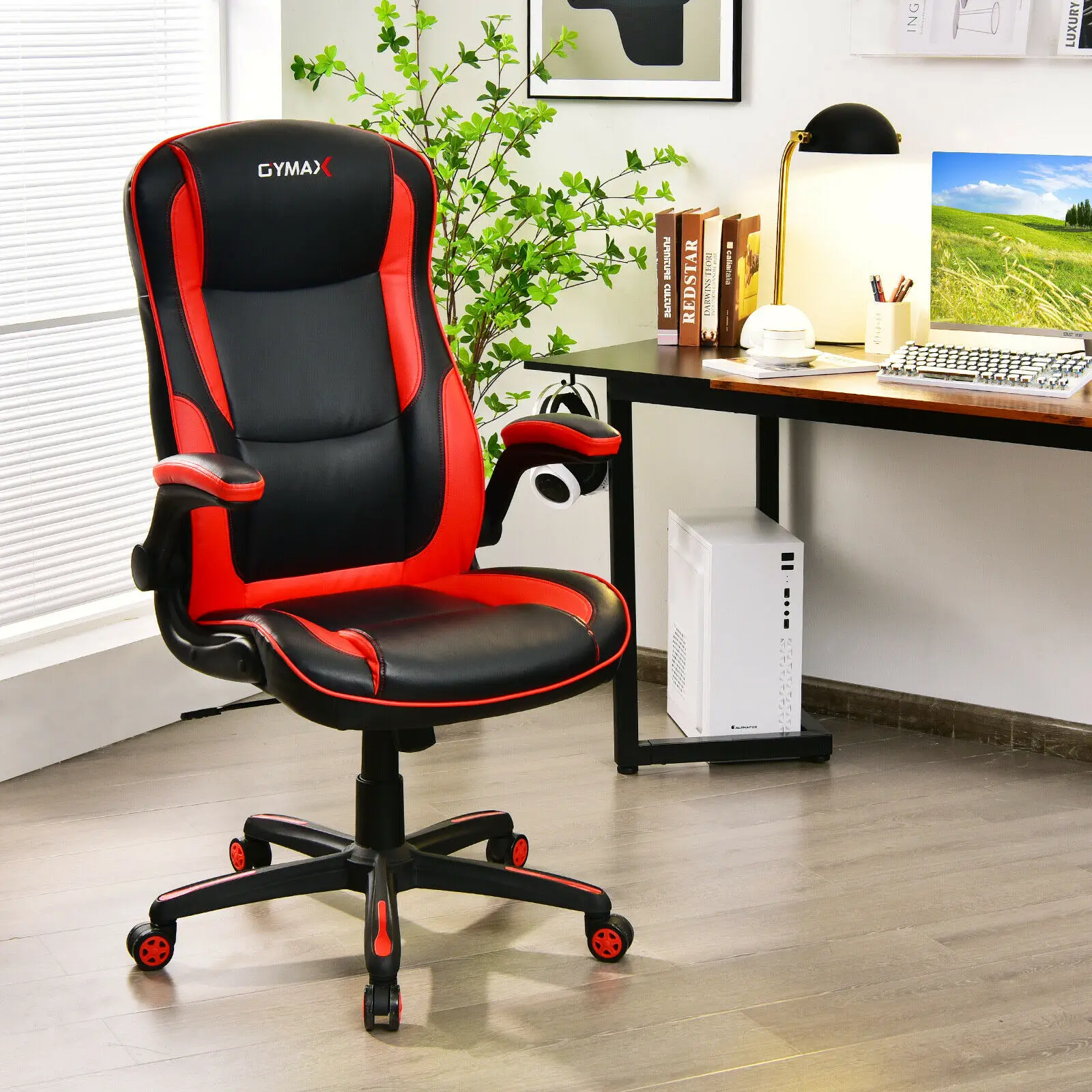 Description Picture 5 of itemRacing Style Office Chair Ergonomic Adjustable Computer Chair w/Flip-up Arm