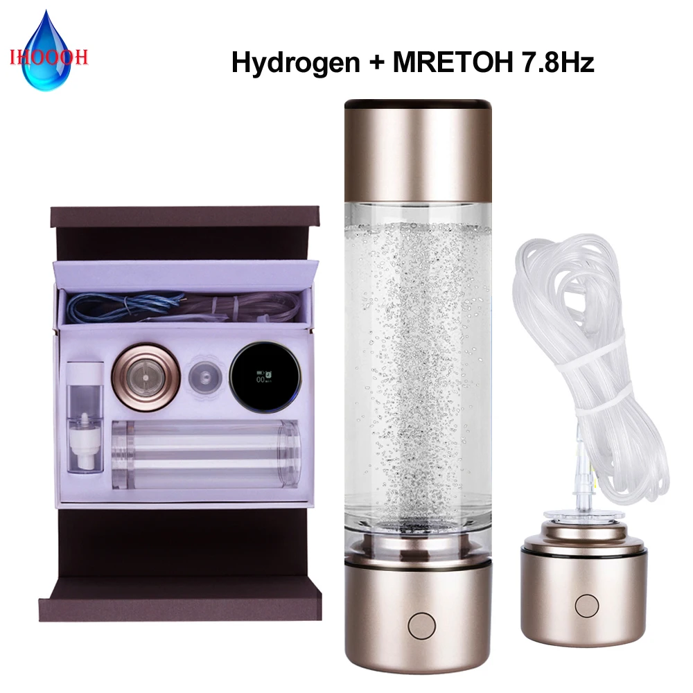 스마트컵 7.8Hz 나노 리치 수소수 생성기 병 순수 H2 호흡용 리튬 배터리 충..