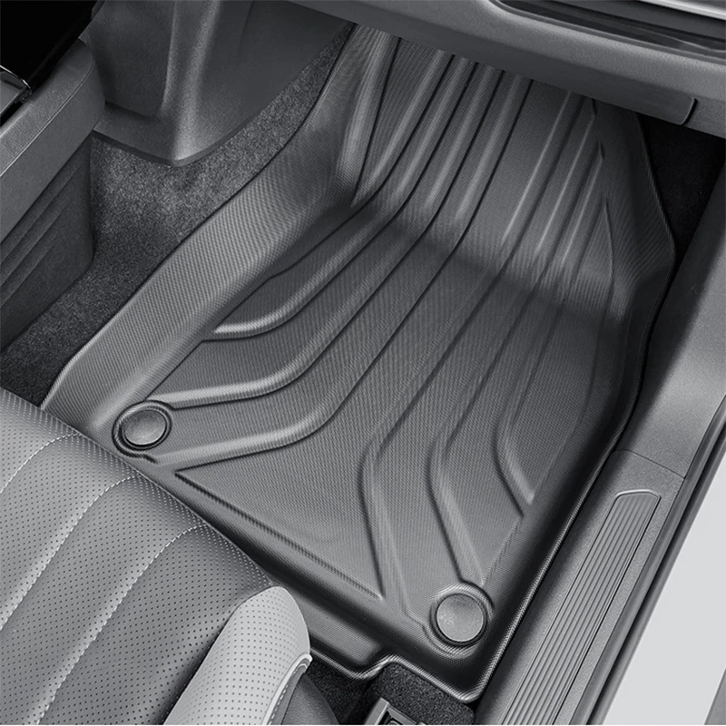 폭스바겐 VW ID4 CROZZ 2021-2025 TPE 바닥 매트 및 트렁크 매트, 전천후 방수 카고 라이너 및 등받이 매트