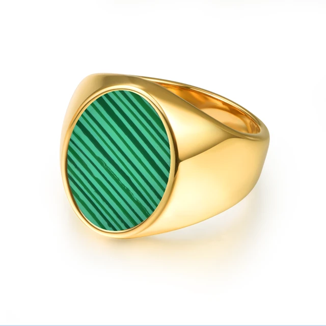 The Superior - Men's Malachite Ring