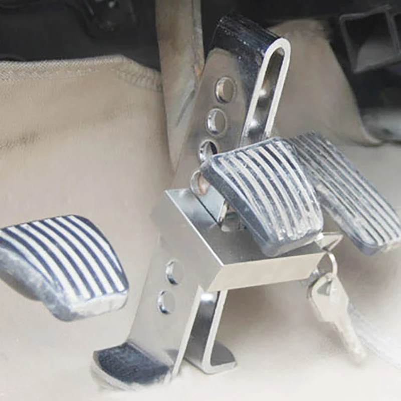 Universal Auto Car Brake Clutch Pedal Lock Alloy Steel Security Anti