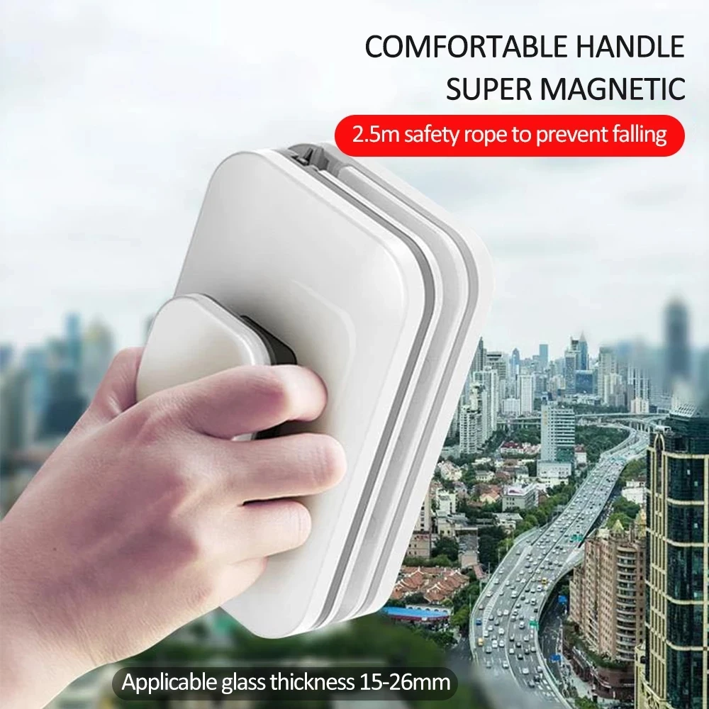2024 NEW Magnetic Window Cleaner Brush Double-Side Automatic Water Discharge Wiper Glass Window Brush Cleaning Household Tools 2
