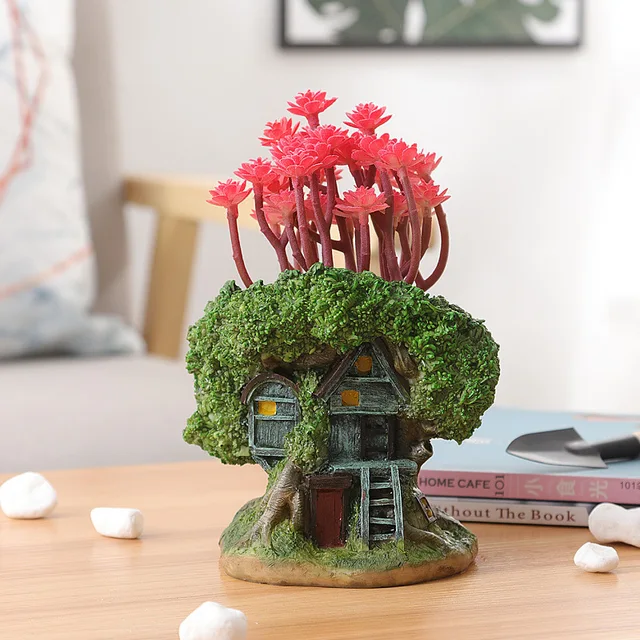 Kreatív Zamatos Virág Edény Mikrokerület Kis Kaliberű Virágcserép Ültetési Kerti Gomba Szoba Tereprendezés