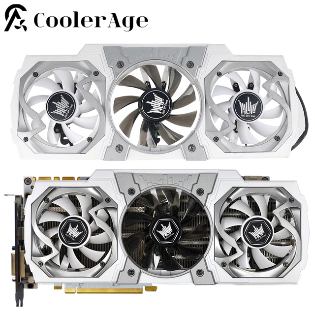 Video Card Fan with Case GTX970 980Ti For alax GTX 970 980 Ti HOF 75MM 85MM  FY08015L12LPA Graphics Card Replacement Fan _ - AliExpress Mobile