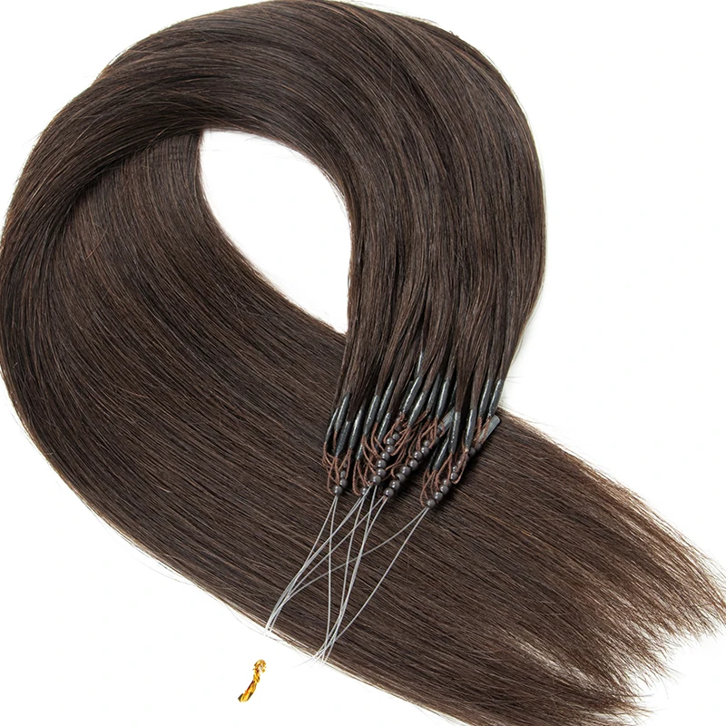 8D Micro Link Hair Extensions Invisible Interface Hair Extension Mechine Remy 360&deg; Movement 30g 50strands/pack