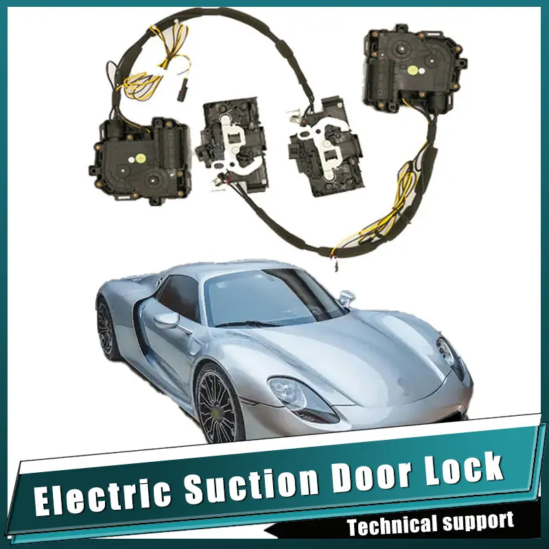 

For Porsche 918 2015~2023 Car Soft Close Door Latch Pass Lock Actuator Auto Electric Absorption Suction Silence Closer