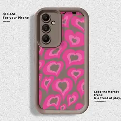 Chic Pink Love Heart Soft Phone Case - Cute INS Design Cover - Galaxy A04e (VVANP01)