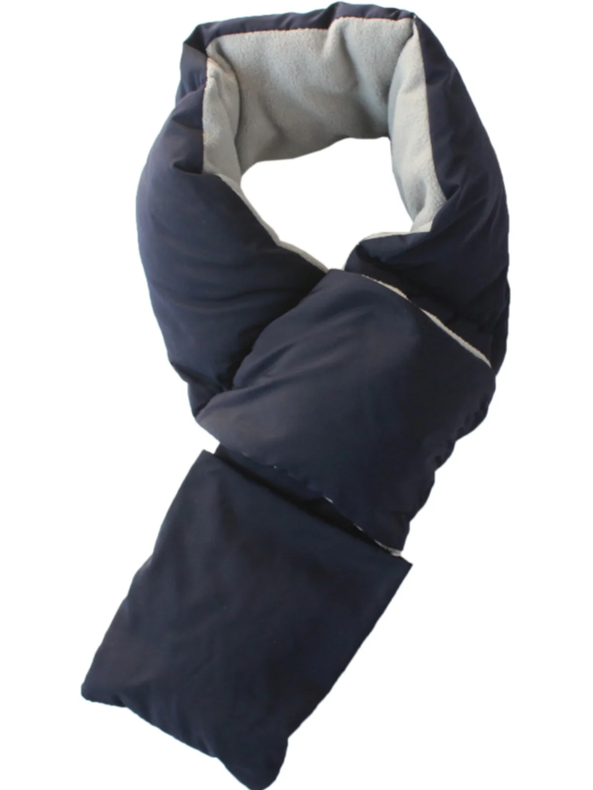 Thiened down Scarf ex Winter Faionable Versatile Cross Sle Men's Women's Warm Ne Warmer Long Rectangle ape - Image 2