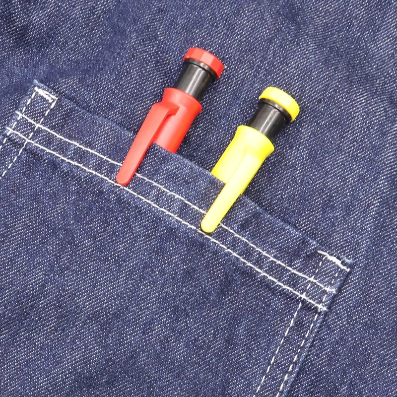 2.8mm Solid Carpenter Pencil, Deep Hole Marking Pencil, Carpenter Mechanical Pencil Built in pencil sharpener Scriber Refill 6