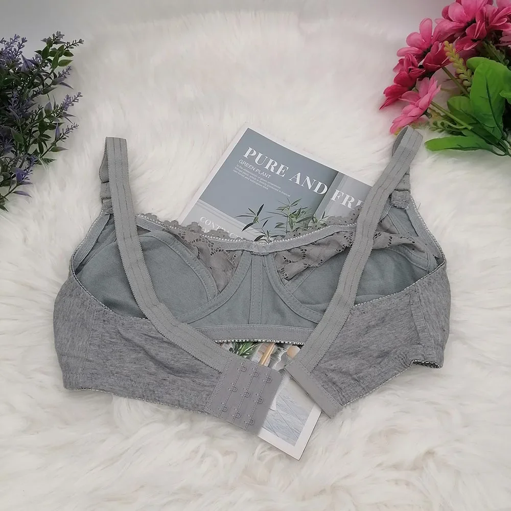 Lace Sexy BraS For Women Wire Free Bras Cotton Thin Brassiere Female Confortable Underwear 75-100 C D Cup C31 4