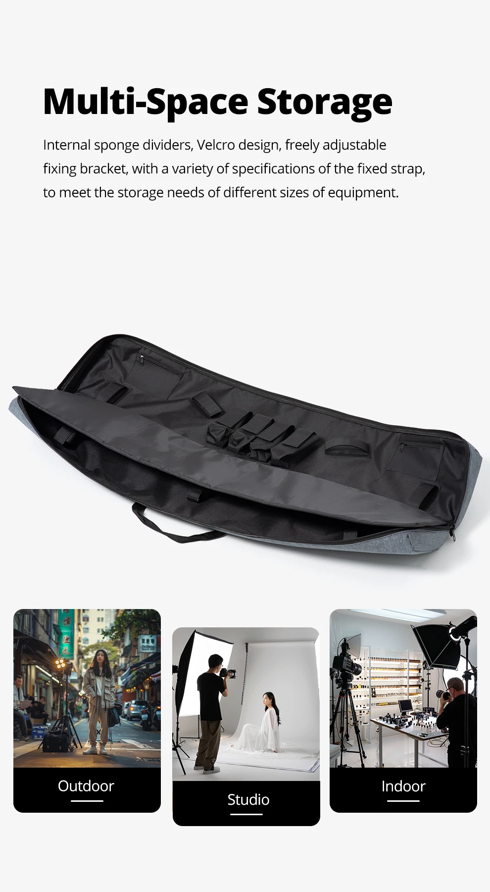 Description Picture 6 of itemAMBITFUL PB20 Magic Leg Storage Bag Photographic Equipment Carrying Case (can fit 2 sets of C-type light stands)