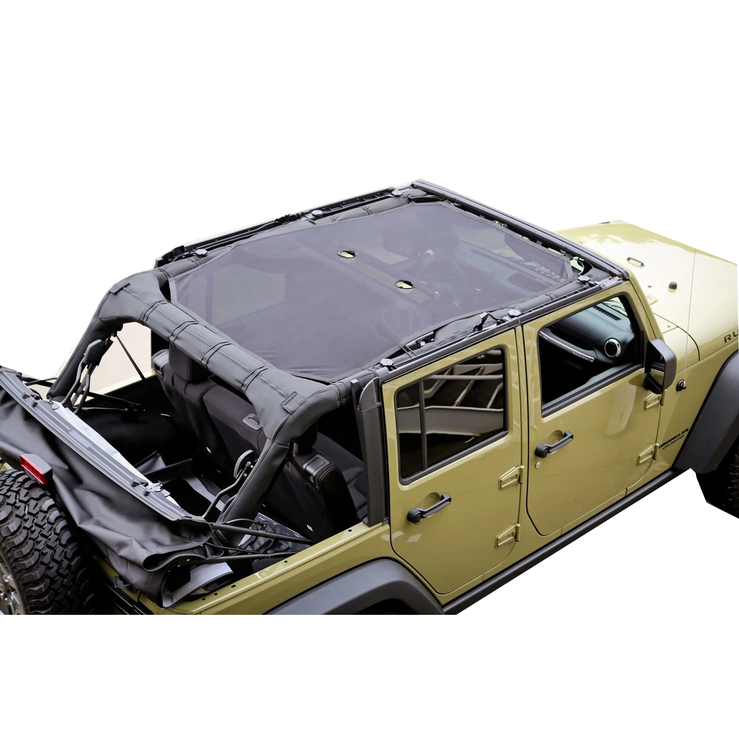 

SXMA J260-3 Shade Net 4 Doors Car Roof Insulation Net Sunscreen Shading Net Shade Soft Top Cover For Jeep Wrangler JK 07-17