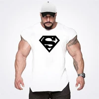 Men's summer fitness personalized vest sleeveless lining men's fitness clothing casual fitness exercise running vest sportswear