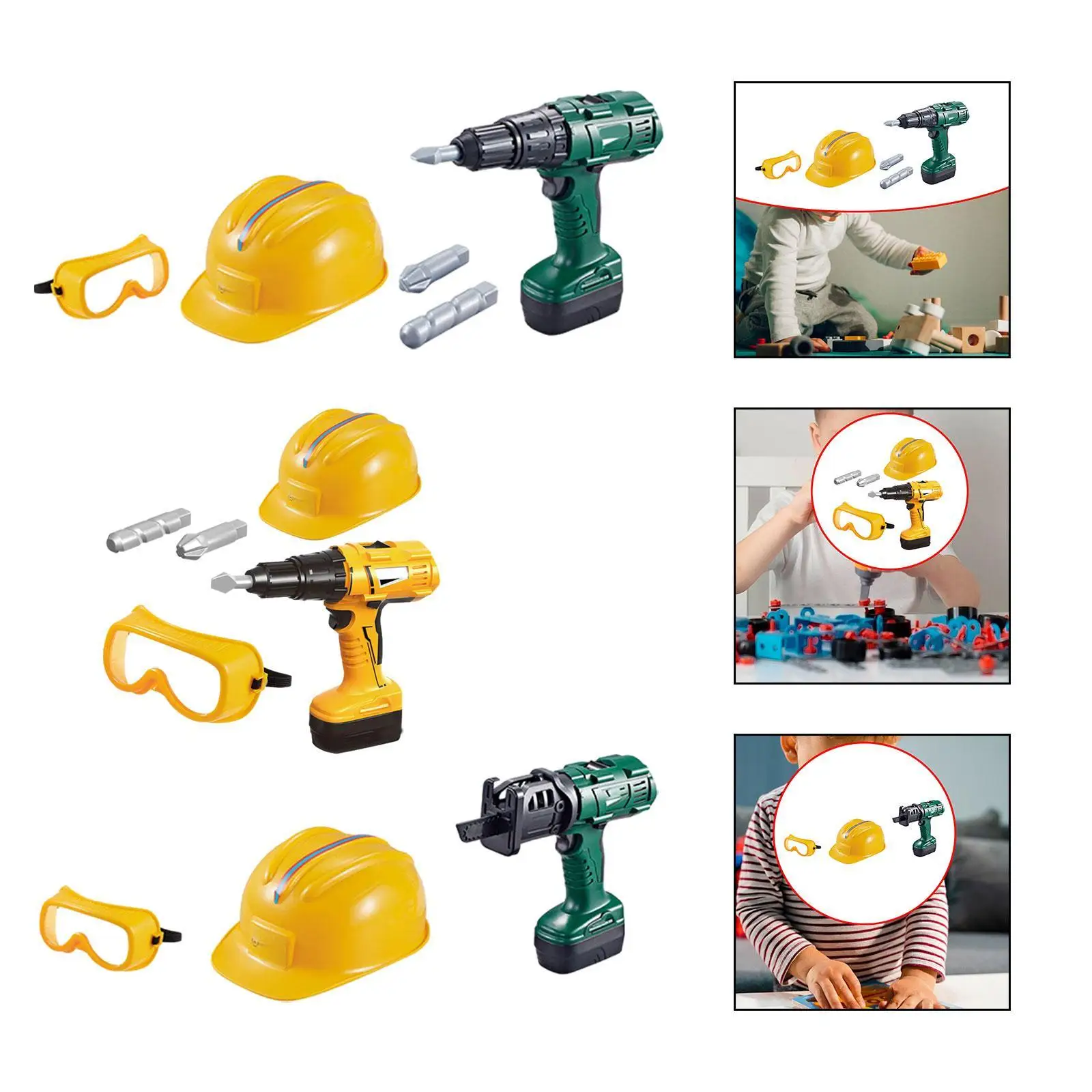 Kids Tool Set Toy Repair Pretend Play Tools Set Toy for Kid Toddlers Ages 3+