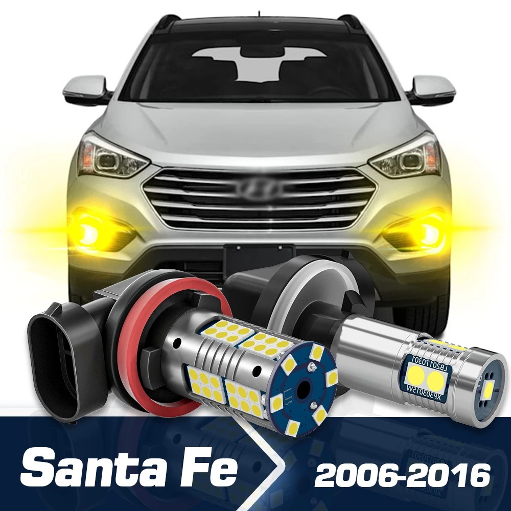 

Fog Light 2pcs LED Canbus Accessories For Hyundai Santa Fe 2006 2007 2008 2009 2010 2011 2012 2013 2014 2015 2016