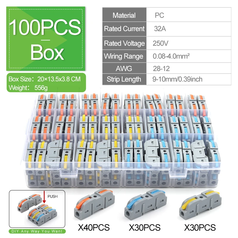 Boxed 100PCS Mix