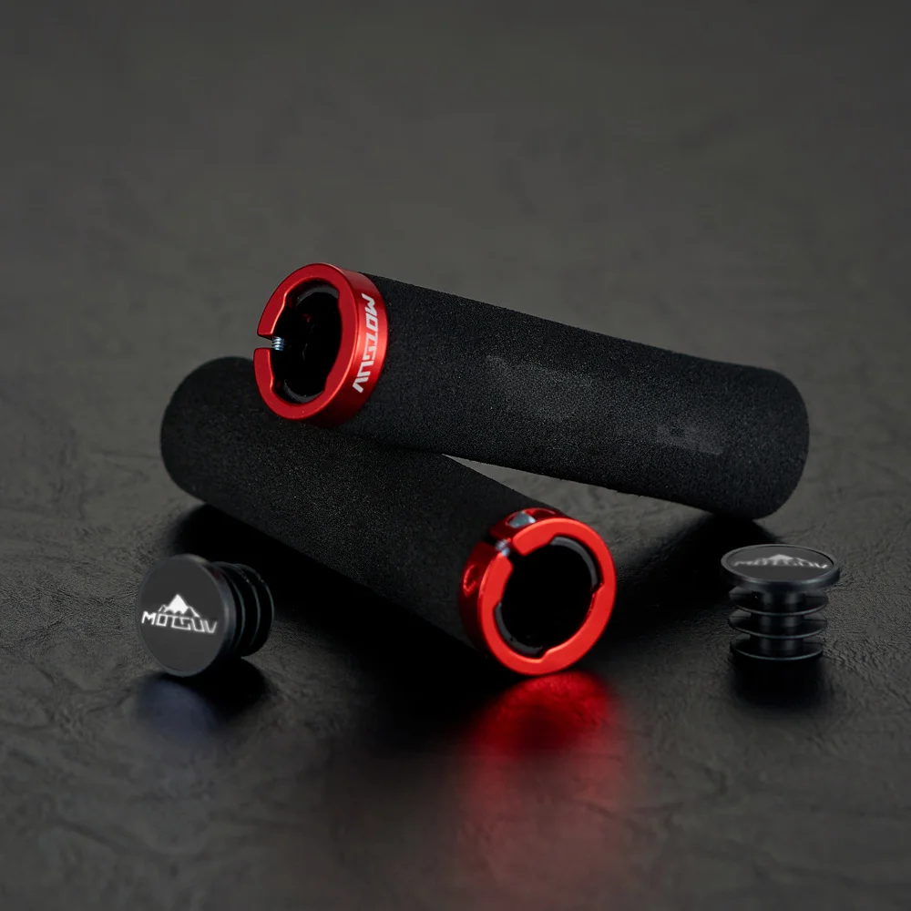 Bicycle Handlebar Grips Sponge Single-Sided Locking Mountain Bike Non-Slip Comfortable Sweat-Absorbent