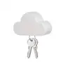 White Cloud Key Holder Adhesive Magnet Key Ring Holder Key Organizer Home Decorations Cloud Key Rack Novelty Holds Multiple Keys 1