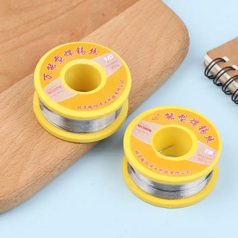 50G 주석 와이어 솔더링 와이어 플럭스 함유 로진 코어 솔더 롤 노클린 전기 수리용 솔더 0.8/1.0mm
