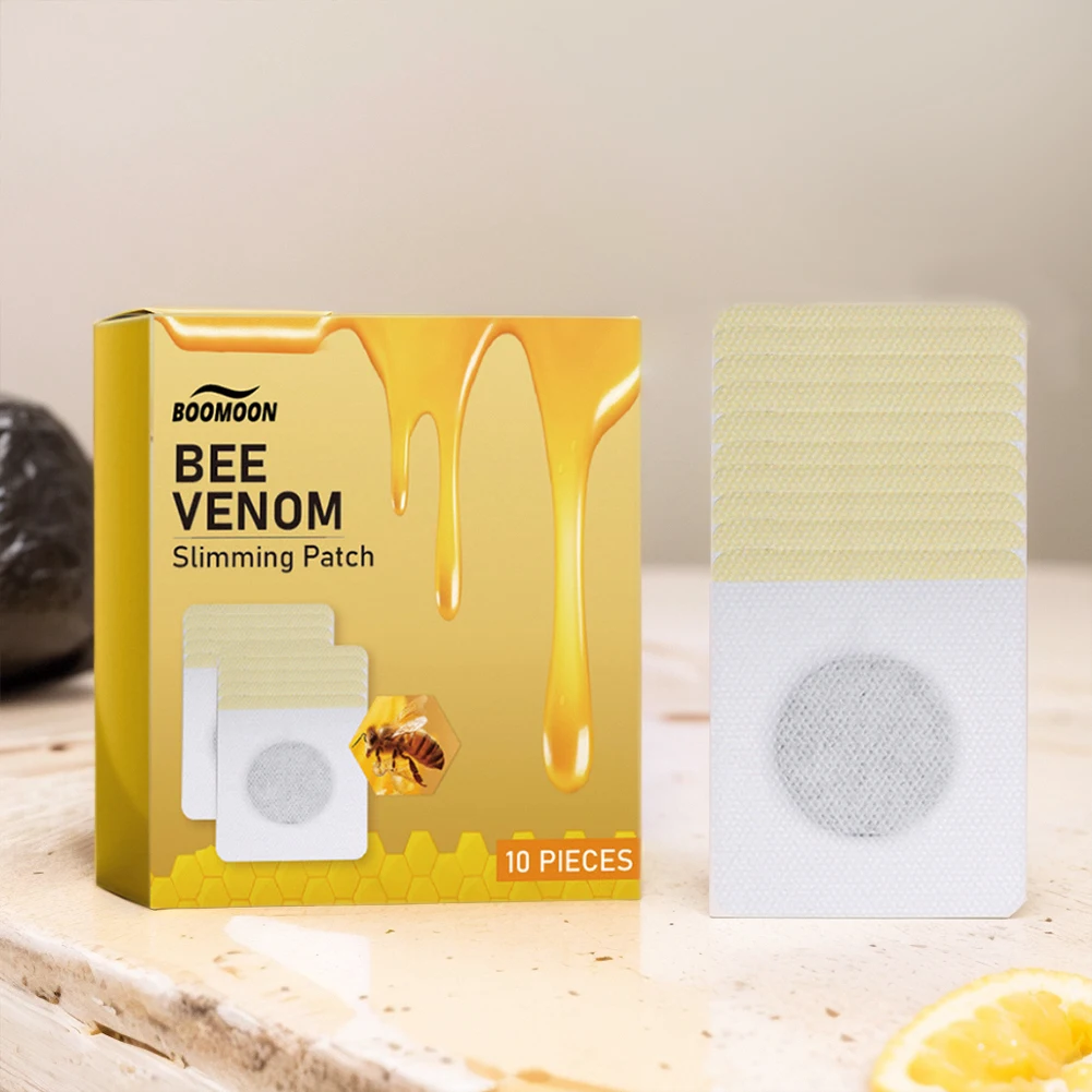 30Pcs Bee Venom Patches Fast Burning Fat Bee Venom Slimming Patch Improve Stomach Lose Weight Detox Sticker for Female Male