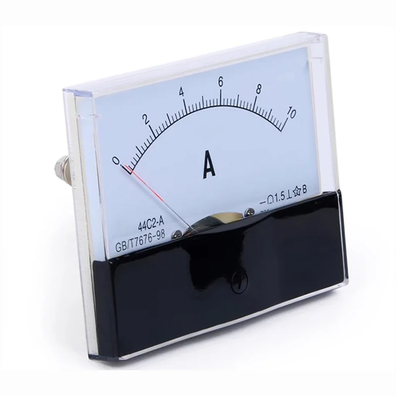 44C2 DC ammeter analog panel pointer ammeter DC 1A 3A 5A 10A 15A 20A 30A 50A 75A 100A 150A 300A 450A 500A Amperemeter