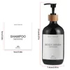 Kitchen Sink Decoration Dishes Soap Bottle with Waterproof Labels Countertop Hand Dish Dispenser Empty Refillable Pump Bottle 5