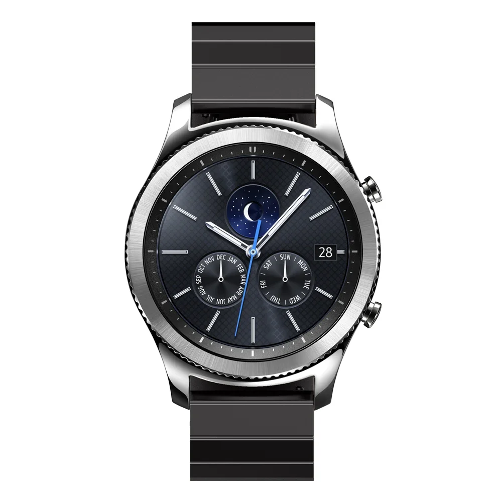Metal Strap for Samsung Galaxy watch/Huawei watch 4-3/Amazfit GTR Stainless steel butterfly buckle for Huawei GT2 For 22mm 20mm