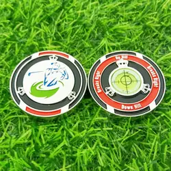 Golf Hat Clip Golf Ball Marker Green Reader High Precision Golf Slope Putting Level Meter Reading Aids Golf Accessories Supplies