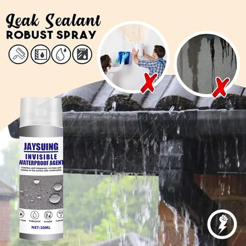 Sellador de líquido para reparación de fugas de agua, pulverizador  impermeable de fuerte adhesión - AliExpress