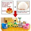 Cute Baby Sofa Support Seat Cover Plush Chair LearningTo Sit Feeding Chair Comfortable Toddler Nest Puff Washable Without Filler 6