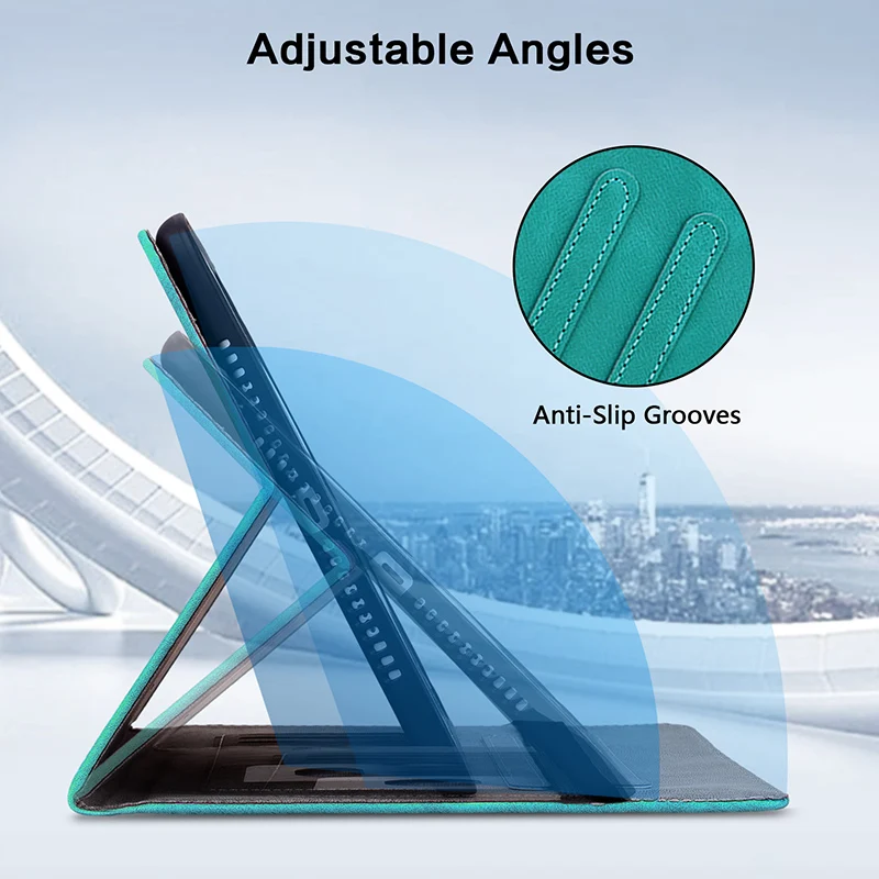 Luxurious Leather Tablet Cover with Stylish Print Design