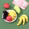 1:12 Mini Simulation Artificial Fruits and Vegetables Doll House Vegetable Bamboo Basket Miniature Accessories for Children 5