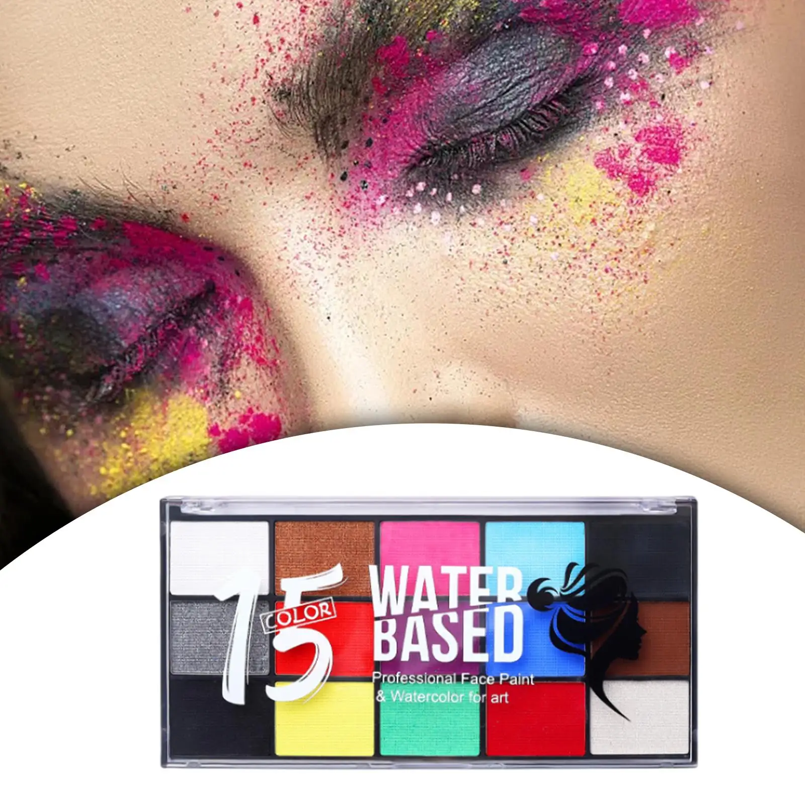 Face Body Paint Palette Kids Adults Professional Facepaint Palette for  Halloween Christmas Stage Performance Holiday Cosmetic - AliExpress