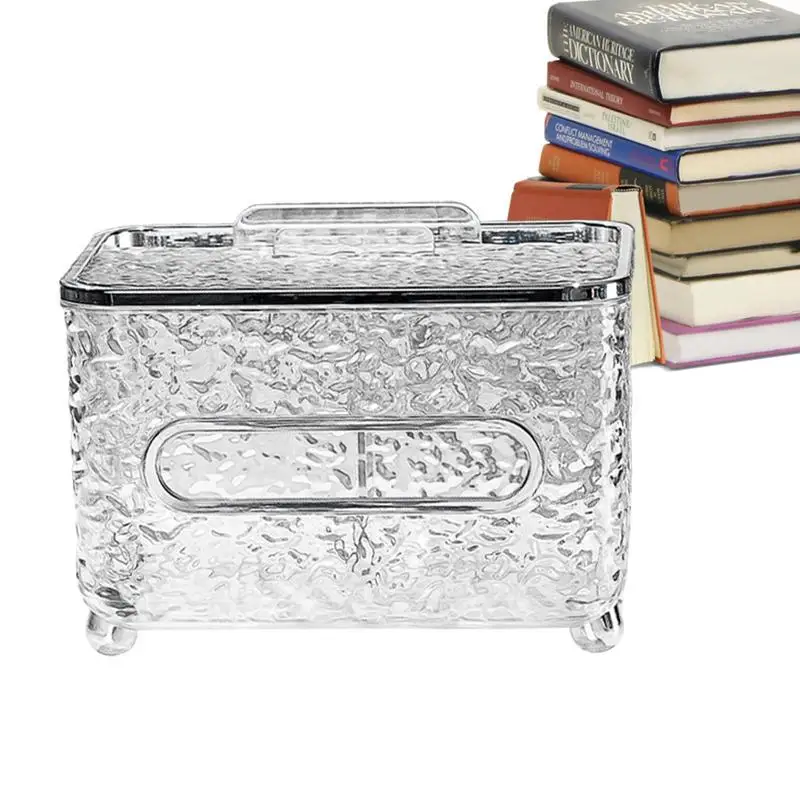 

Tissue Box Cover With Storage Decorative Facial Tissue Holder Organizer Tissue Dispenser Organizer Tissue Box With Storage