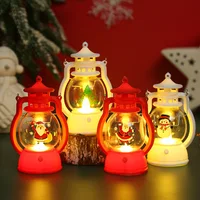 Santa Claus Hanging Lantern Light LED Christmas Lamp Candle Light Retro Small Oil Lamp Merry Xmas Party Home Decor New Year 2025 1