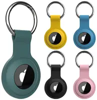 Anti-lost Keychain Holder Silicone Case for Airtag Air Tag Dog Cat Pet Collar Keys Tracker Protective Full Cover Waterproof 2