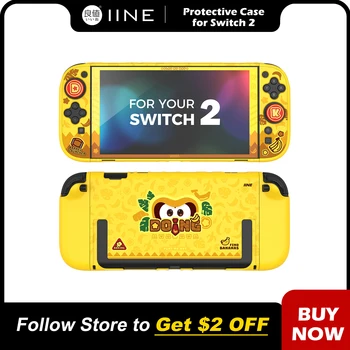 IINE Dong Protective Case Set for Switch 2 /Precision Mold / Dockable Case /Full Protection /Exclusive Design /Storage Bag 1