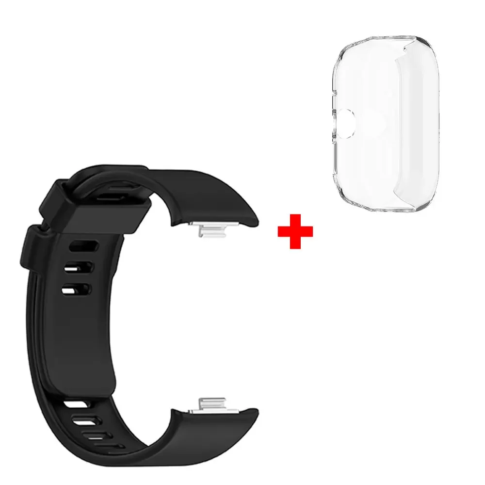 Premium Silicone Watchband and Case for Xiaomi Redmi Watch 4 - Stylish Replacement Strap with Protective Cover