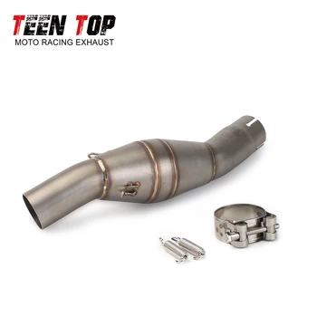 For Benelli BJ300 BN600 BJ300GS TNT300 BN302 2014-2018 Middle Pipe Exhaust 51mm Stainless Steel Motorcycle Exhaust Muffler