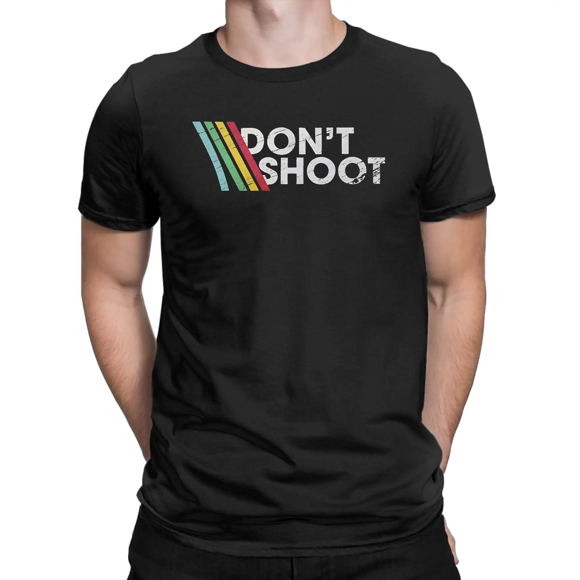 Vintage T-Shirt Beach DONT SHOOT Gaming Arc Raiders Hip Hop T-Shirts Baumwolle T-Shirt für Männer Y2K Basic Kurzarm Top T-Shirts