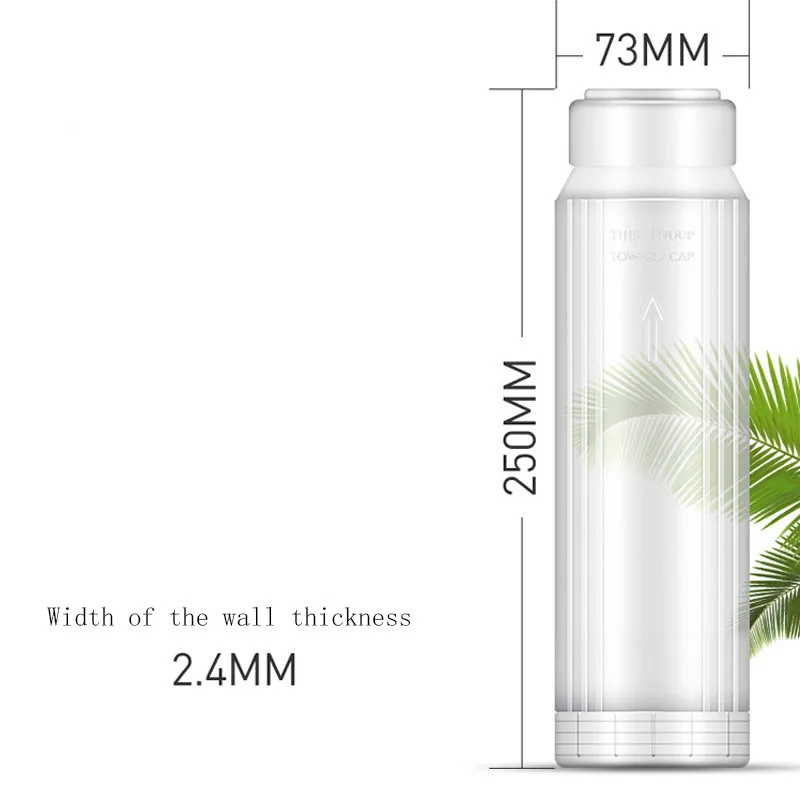 10 inch Water Filter Bottle 250mm Used For the Resin Chlorine Ball,Carbon Diy