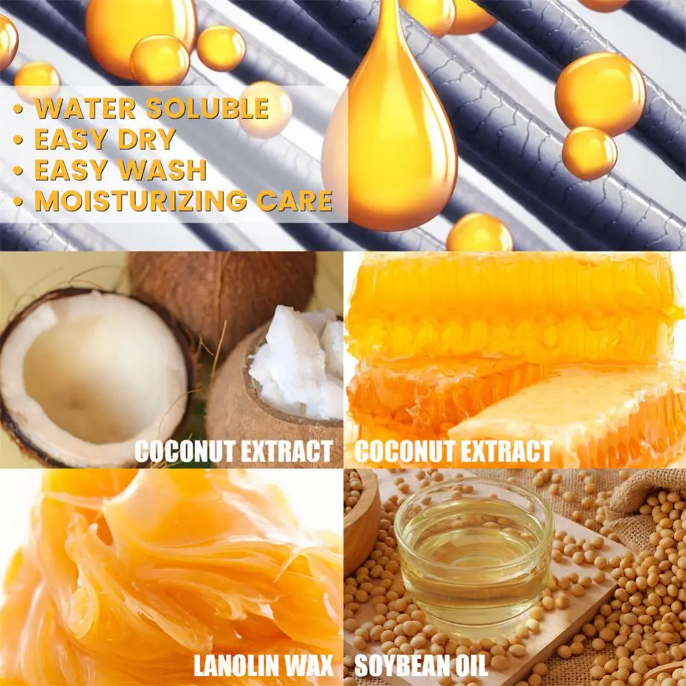 Description Picture 3 of itemMen's Strong Styling Gel Lasting Fluffy Hair Styling Waxes Men's Hair Cream Styling Products Natural Hairstyle Care Cream Beauty