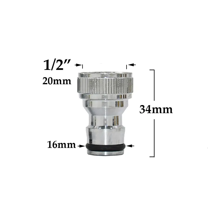 1/2'' 5/8" 3/4'' 1'' Brass Hose Quick Connector Water Stop Fitting Copper Thread Tap Coupling Garden Watering Gun Adapter - Image 18